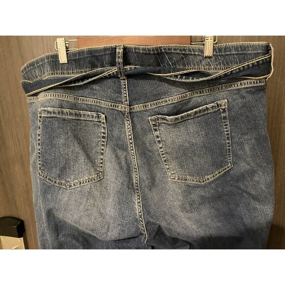 TORRID Jeans Women’s Size 22 Denim Straight Utility Shelby Belted NEW NWT - Picture 3 of 6
